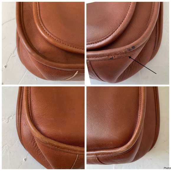 Vintage Coach Taft British Tan Crossbody Bag Shoulder Bag Made In USA 9980 - Picture 12 of 12